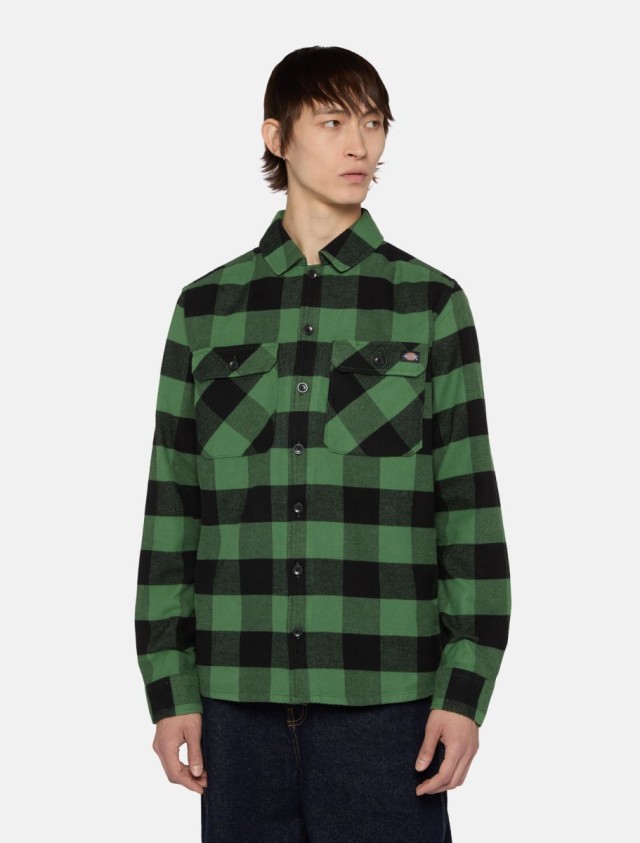 Dickies Sacramento Shirt Elm Green Ανδρικό Πουκάμισο Καρο Πράσινο