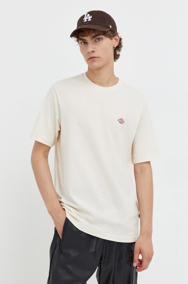 Dickies Loretto Ss Tee Ecru Ανδρική Μπλούζα Εκρού