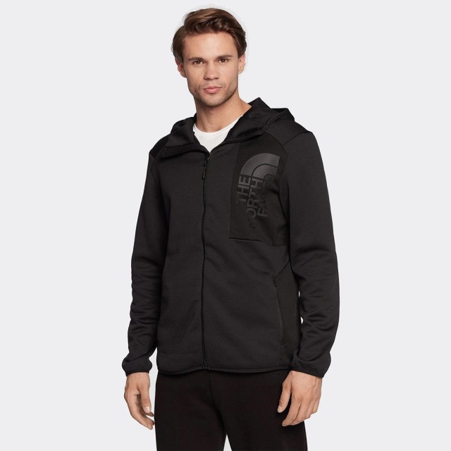 The North Face M Merak Hoodie Ανδρική Ζάκετα Fleece Μαύρη