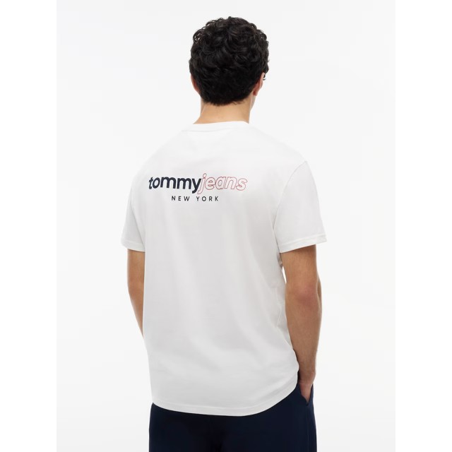 Tommy Hilfiger Tjm Reg Dna Grphc Ss T Ext Ανδρική Μπλούζα Εκρού