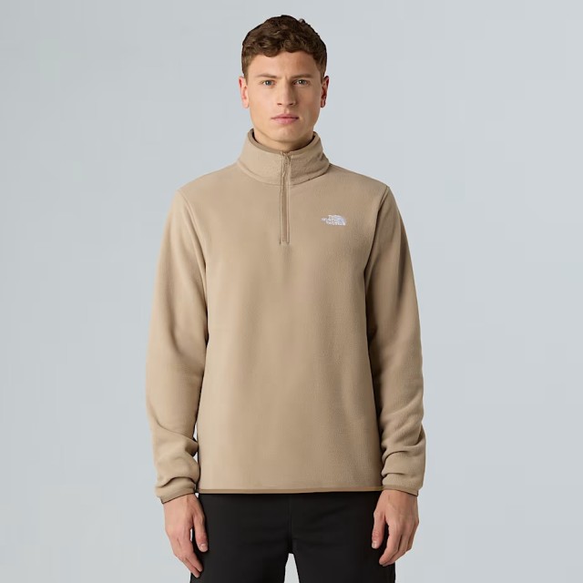 The North Face M Glacier Fleece 1/4 Zip Jacket Ανδρικό Fleece Μπεζ
