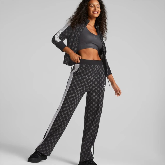Puma T7 Aop Pants Γυναικειο Παντελονι Φορμα Μαυρο