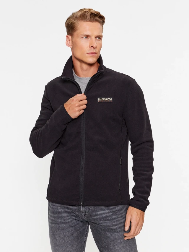 Napapijri T-Iaato Fz Black 041 Ανδρικό Fleece Μαύρο