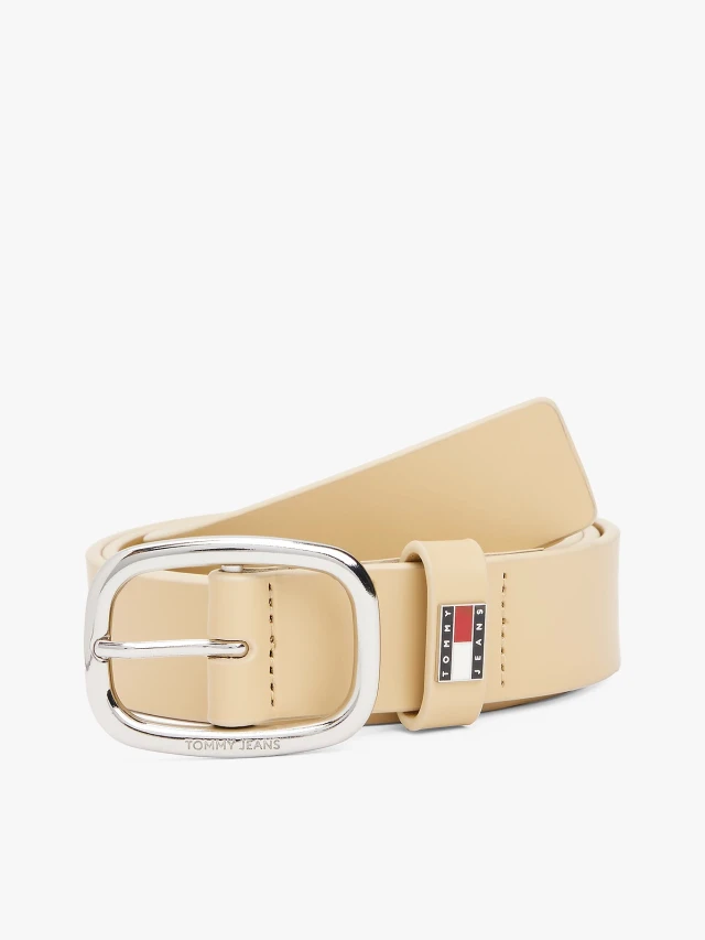 Tommy Hilfiger Tjw Oval 3.0 Γυναικεία Ζώνη Μπεζ