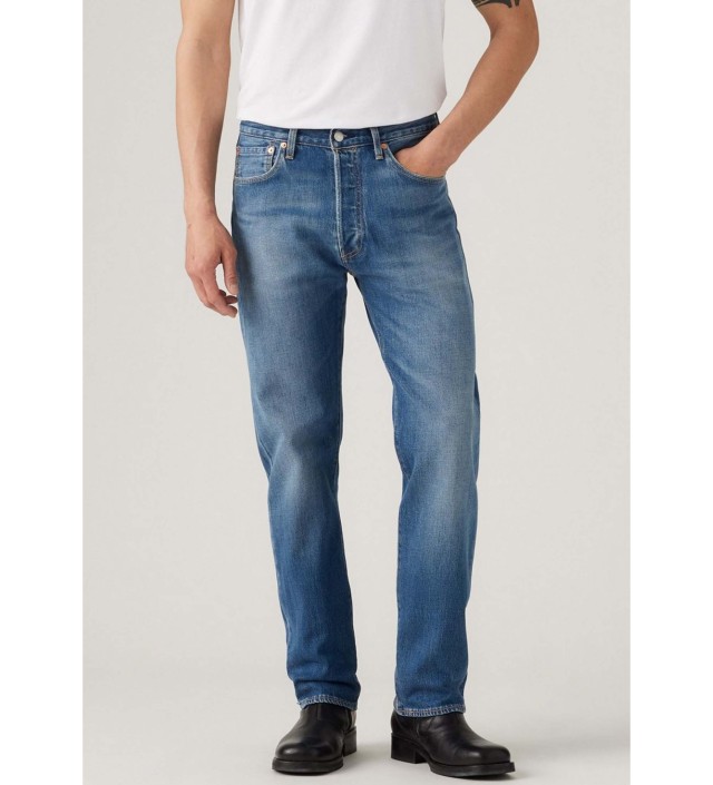 Levis 501 Levisoriginal Fit Dark Indigo - Worn In Ανδρικό Παντελόνι Τζιν