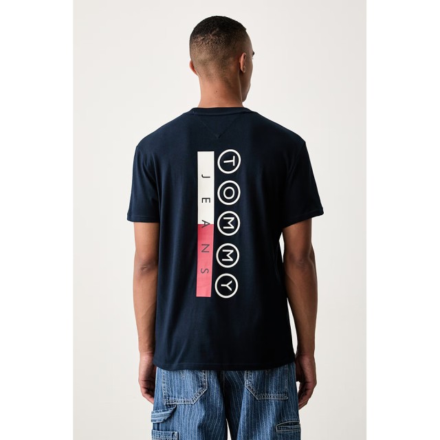 Tommy Hilfiger Tjm Reg Dna Play Tee Ext Ανδρική Μπλούζα Μπλε