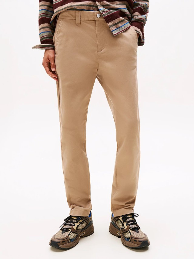 Tommy Hilfiger Tjm Austin Chino Ανδρικό Παντελόνι Chino Μπεζ