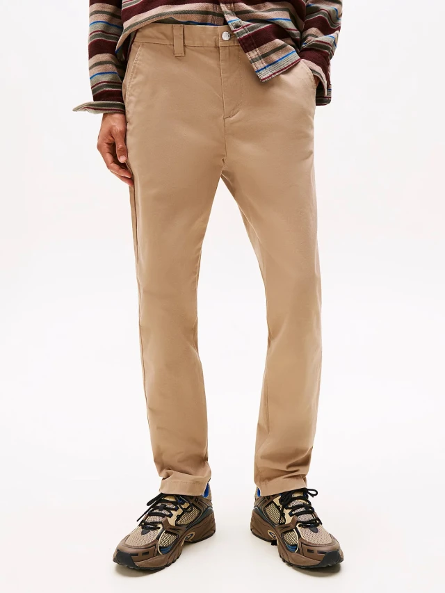 Tommy Hilfiger Tjm Austin Chino Ανδρικό Παντελόνι Chino Μπεζ