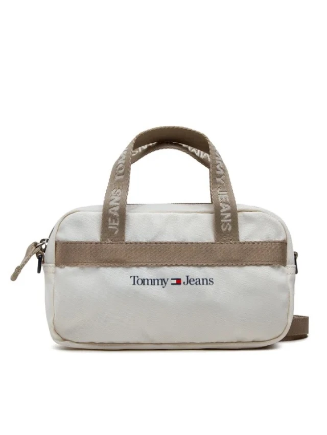 Tommy Hilfiger Tjw Essential Crossover Γυναικεία Τσάντα Εκρού