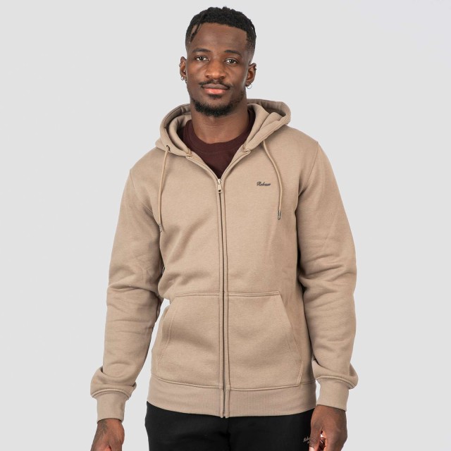 Rebase Ανδρικη Ζακετα Φουτερ Μπεζ