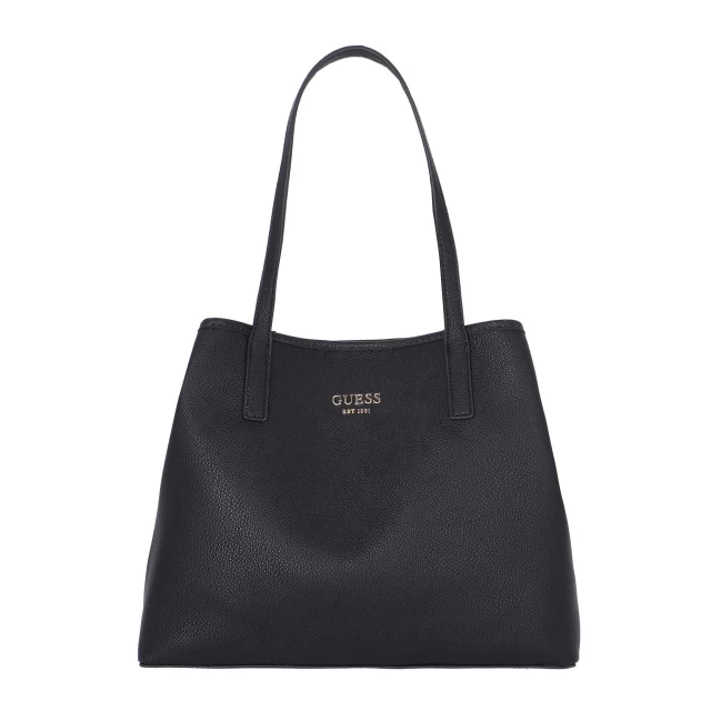 Guess Vikky Tote Γυναικεία Τσάντα Μαύρη