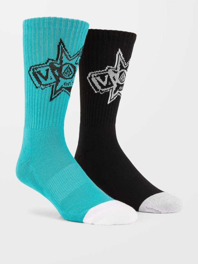 Volcom V Ent Sock Pr Κάλτσες Μαύρο-Πράσινο