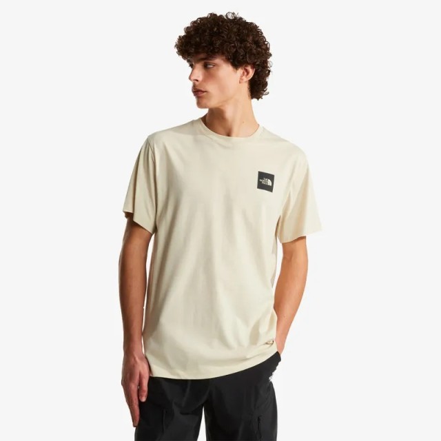 The North Face M Evo Box Hd Rg Ss T Desert Stone Ανδρική Μπλούζα Μπεζ