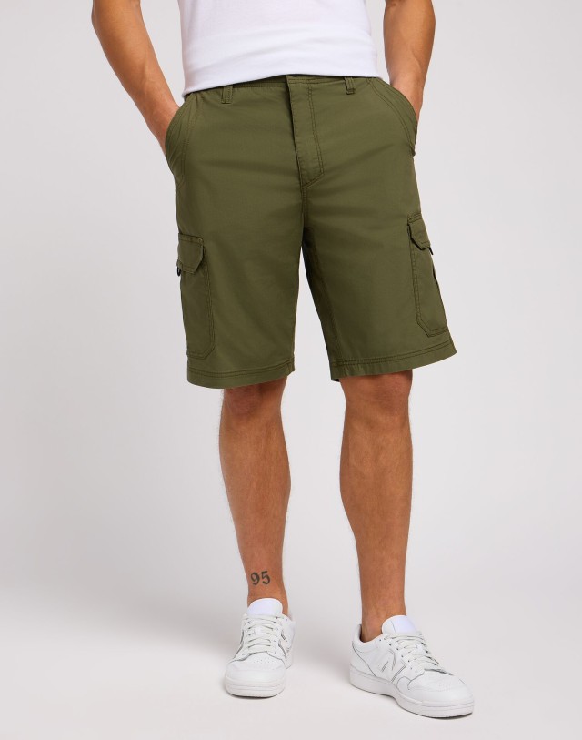 Lee Xm Crossroad Cargo Short Olive Nigh Ανδρική Βερμούδα Cargo Λαδί