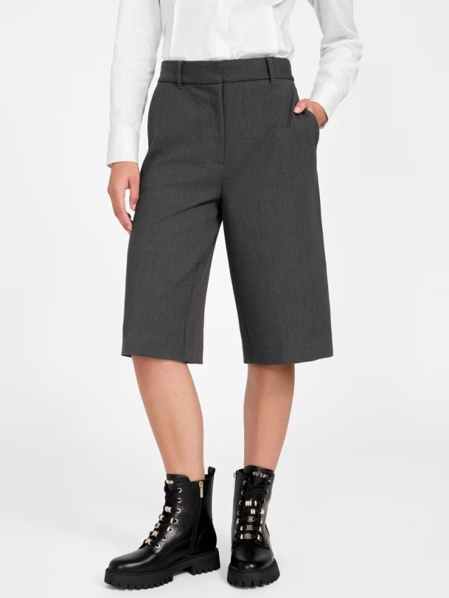 Guess Joandra City Bermuda Γυναικεία Βερμούδα Γκρι