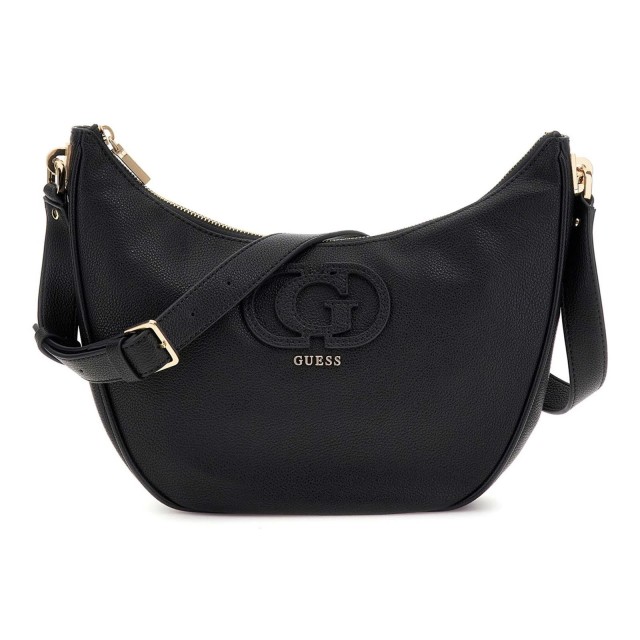 Guess Calebra Hobo Shoulder Bag Γυναικεία Τσάντα Μαύρη