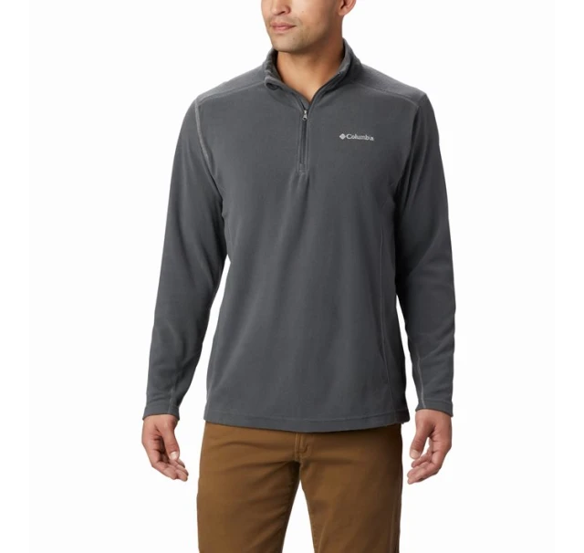 Columbia Klamath Range Ii Half Zip Fleece Ανδρικη Μπλουζα Γκρι