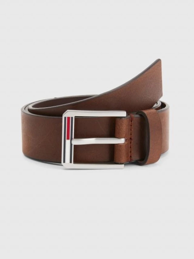 Tommy Hilfiger Tjm Essential Leather 3.5 Ανδρικη Ζωνη Καφε