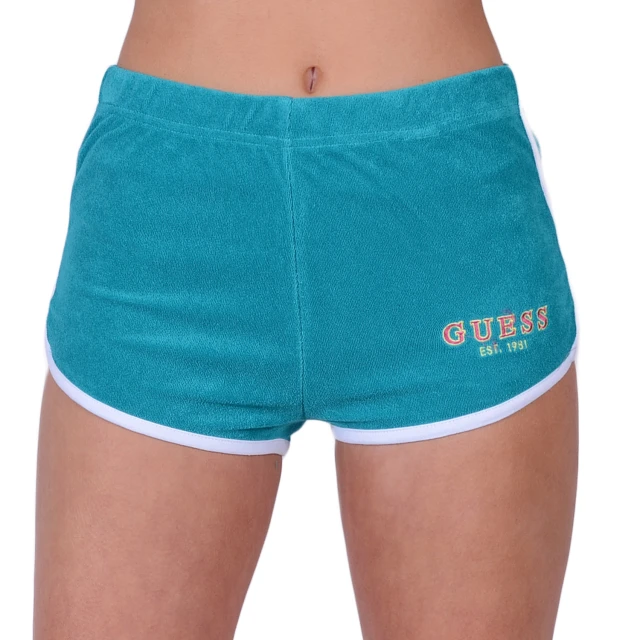 Guess Knit Short Γυναικειο Σορτσ Τιρκουαζ