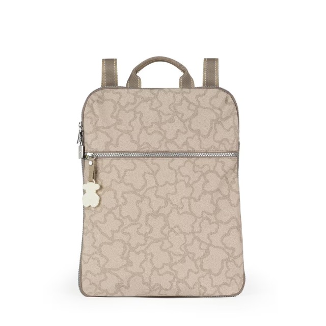 Tous Mochila Kn Colores Piedra-Piedra Γυναικεία Τσάντα Backpack Μπεζ