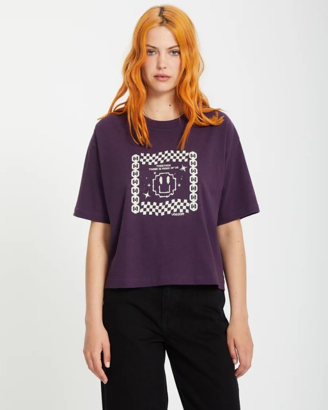 Volcom Fa Filip Rygalski 1 Tee Γυναικεία Μπλούζα Μωβ