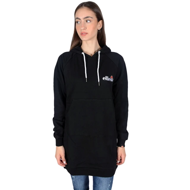 Ellesse Honey Dress Γυναικειο Φορεμα Φουτερ Μαυρο