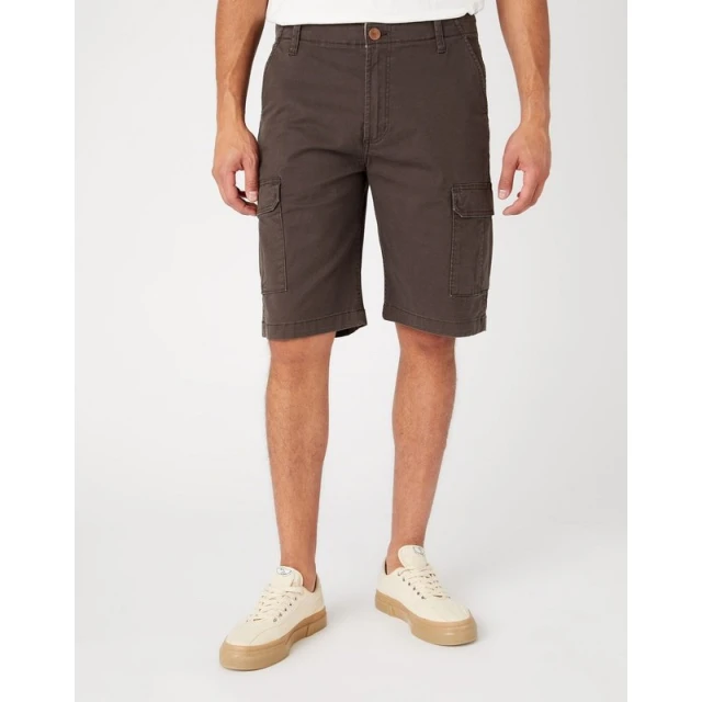 Wrangler Casey Cargo Shorts Faded Black Ανδρικη Βερμουδα Γκρι