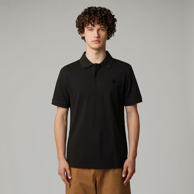 The North Face M Essential Regular Polo Ανδρική Μπλούζα Polo Μαύρη