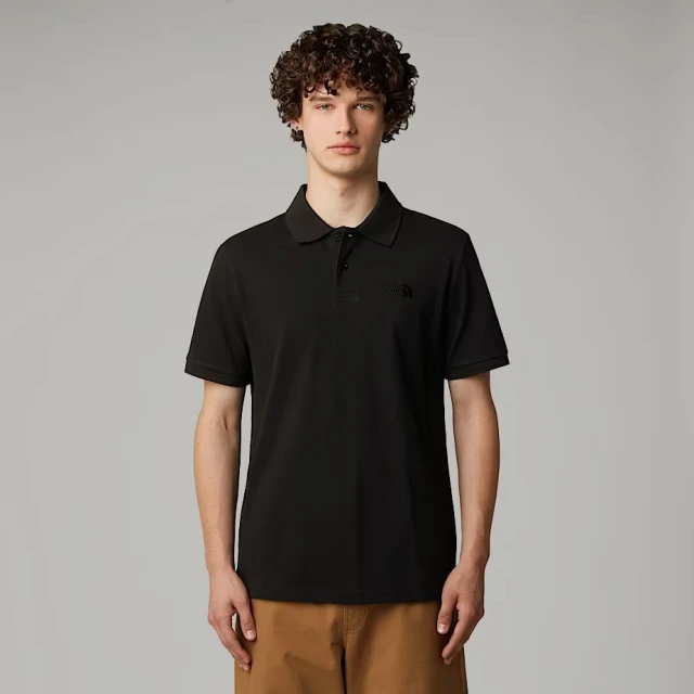 The North Face M Essential Regular Polo Ανδρική Μπλούζα Polo Μαύρη