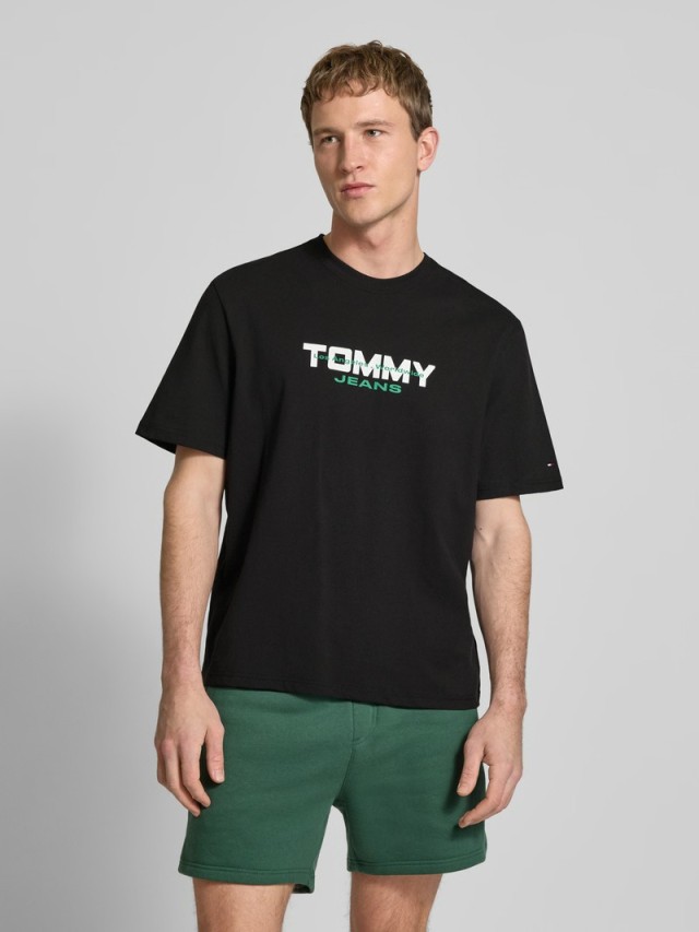 Tommy Hilfiger Tjm 90s Tj Block Ss Tee Ανδρική Μπλούζα Μαύρη