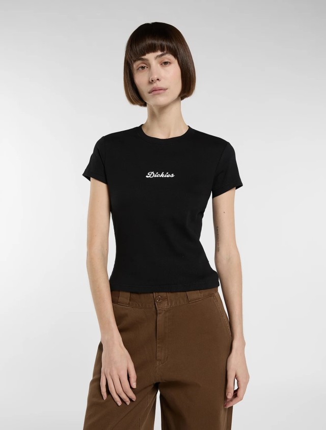 Dickies Wellsville Ss Tee W Black Γυναικεία Μπλούζα Μαύρη