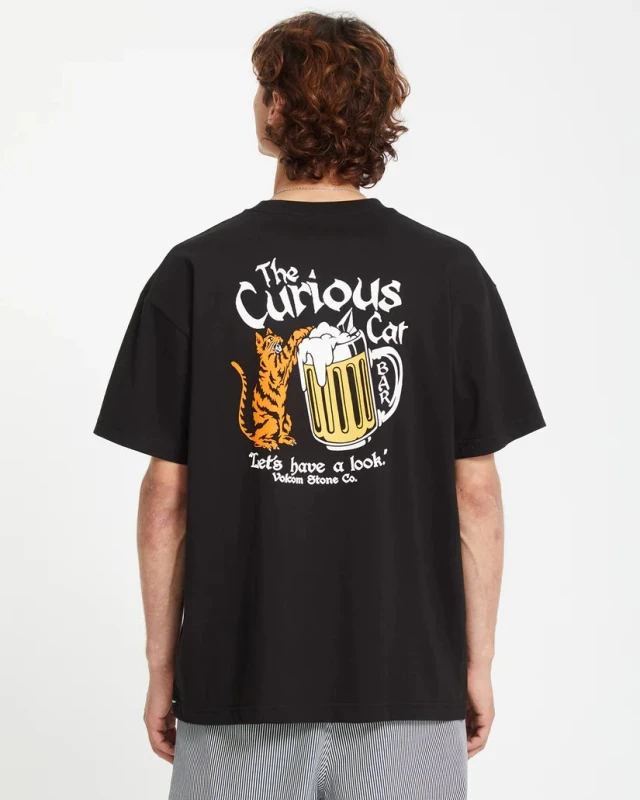 Volcom Curious Cat Sst Ανδρική Μπλουζα Μαύρη