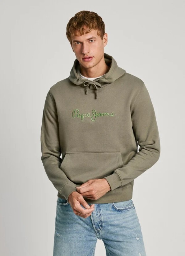 Pepe Jeans Drop 2 New Joe Hoodie Ανδρικό Φούτερ Λαδι