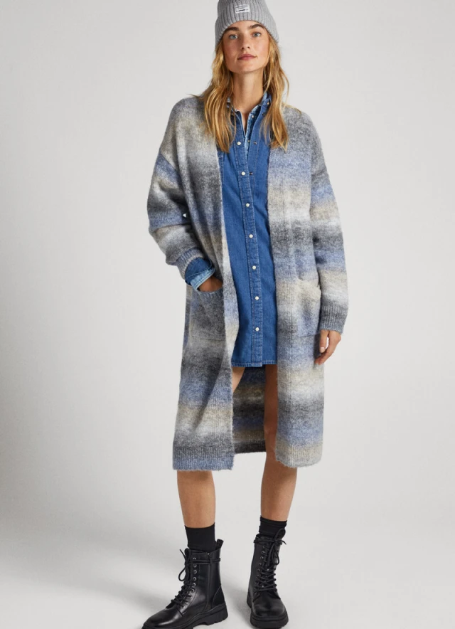 Pepe Jeans Edith Cardigan Γυναικεία Πλεκτή Ζακέτα Multi