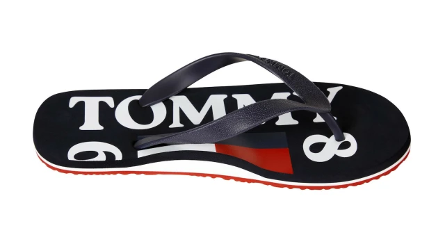 Tommy Hilfiger Mens Rubber Thong Beach Sandal Ανδρικεσ Σαγιοναρεσ Μπλε