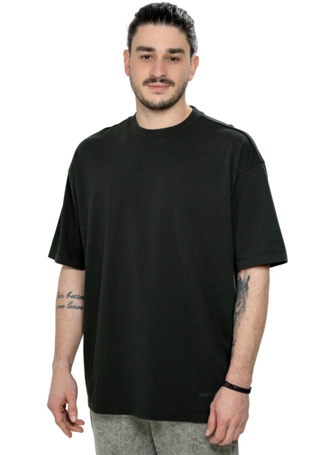 Emerson Mens s/s Oversized T-Shirt Ανδρική Μπλούζα Oversized Χακι