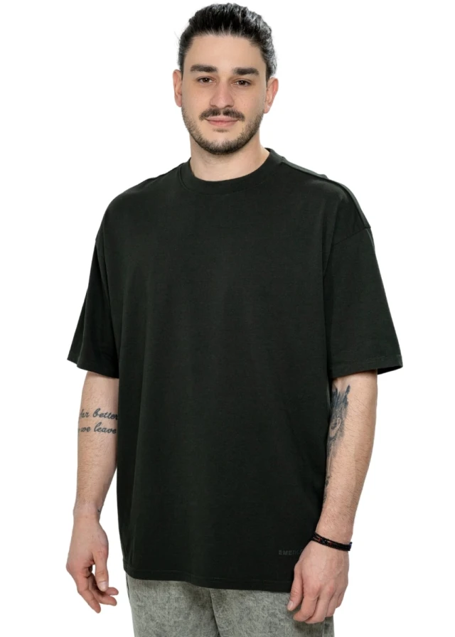 Emerson Mens s/s Oversized T-Shirt Ανδρική Μπλούζα Oversized Χακι