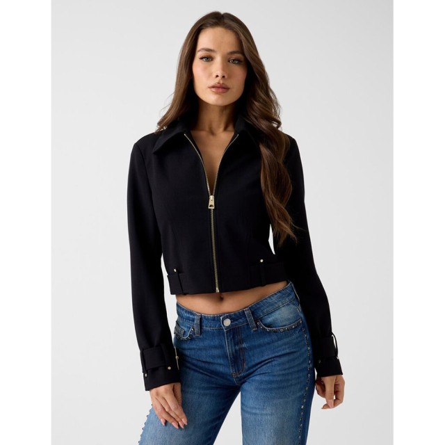 Guess Claudie Trucker Γυναικείο Μπουφάν Μαύρο