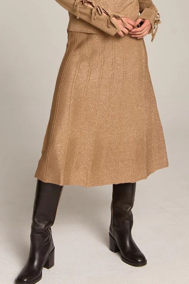 Marina V Skirts Γυναικείο Φούστα Xρυσο