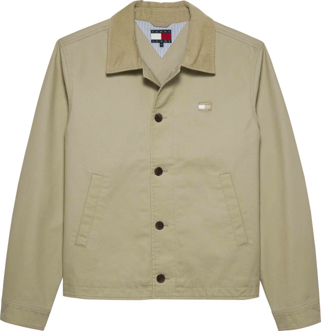 Tommy Hilfiger Tjm Cotton Chore Jacket Ανδρικό Μπουφάν Μπεζ