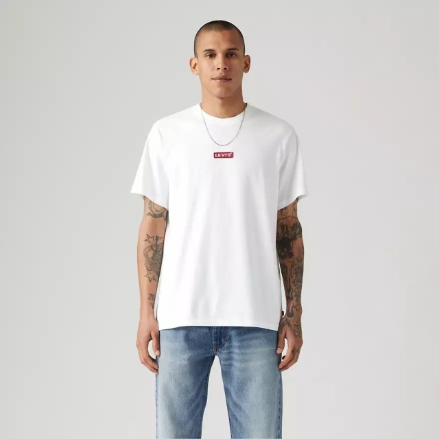 Levis SS RELAXED BABY TAB T NEUTRALS Ανδρικη Μπλουζα Λευκο