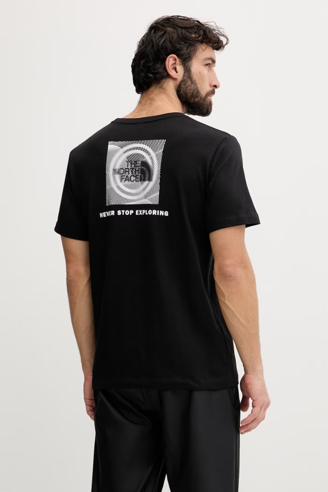 The North Face M Box Nse Eng Rg Ss Tee Tnf White Ανδρική Μπλούζα Μαύρη