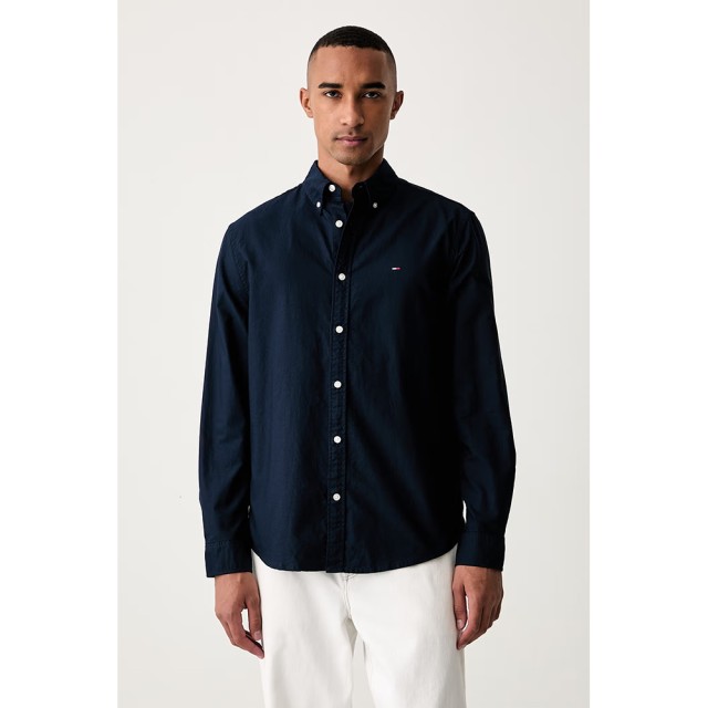 Tommy Hilfiger Tjm Reg Oxford Shirt Ext Ανδρικο Πουκαμισο Μπλε