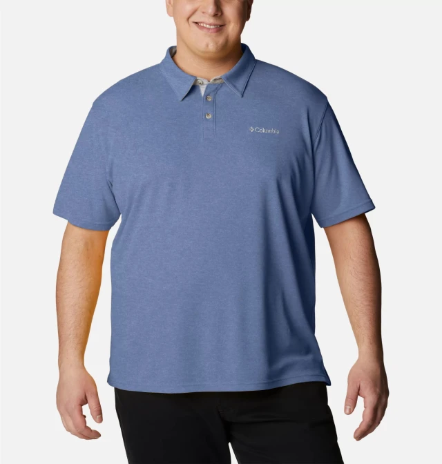 Columbia Nelson Point™ Polo Plus Size Ανδρική Polo Μπλούζα Μπλε