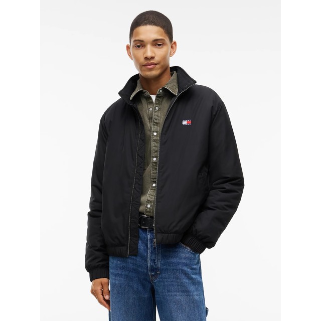 Tommy Hilfiger Tjm Essential Padded Jacket Ext Ανδρικο Μπουφαν Μαύρο