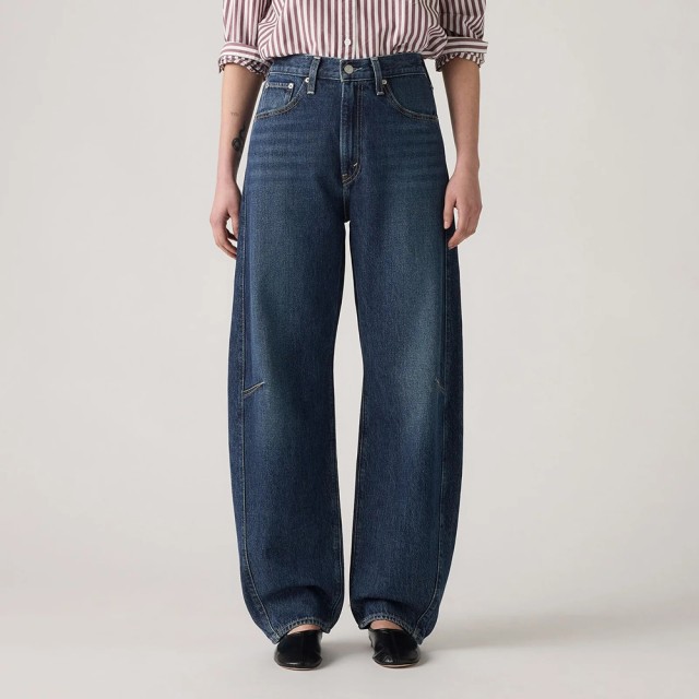 Levis Cinch Barrel Dark Indigo - Worn In Γυναικείο Παντελόνι Τζιν