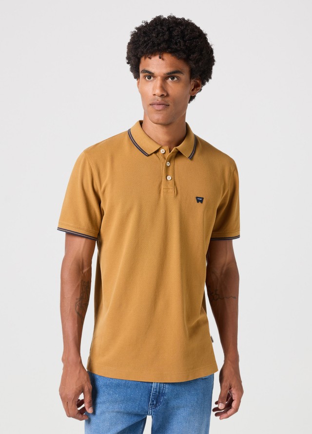 Wrangler Polo Shirt Dijon Ανδρική Μπλούζα Polo Ταμπα