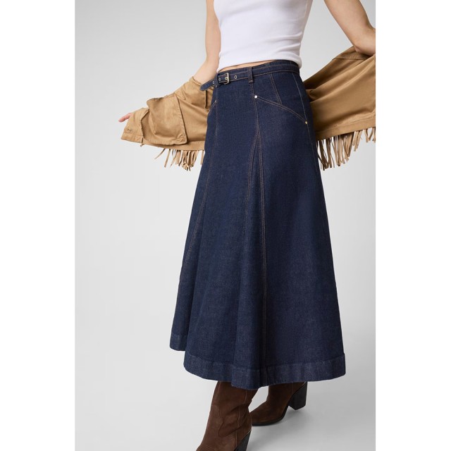 Guess Rayne Skirt Γυναικεία Μidi Φούστα Τζιν