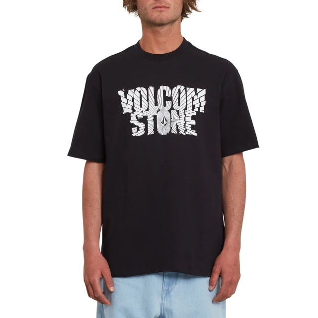 Volcom Shattered Lse Ss Ανδρικη Μπλουζα Μαυρη