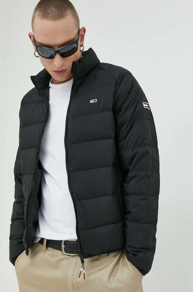 Tommy Hilfiger Tjm Light Down Jacket Ανδρικό Μπουφάν Μαύρο